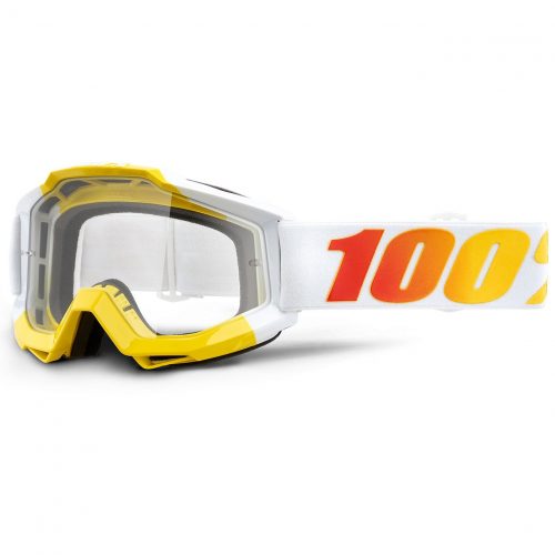 Gafas offroad 100% ACCURI color amarillo / blanco - Imagen 2