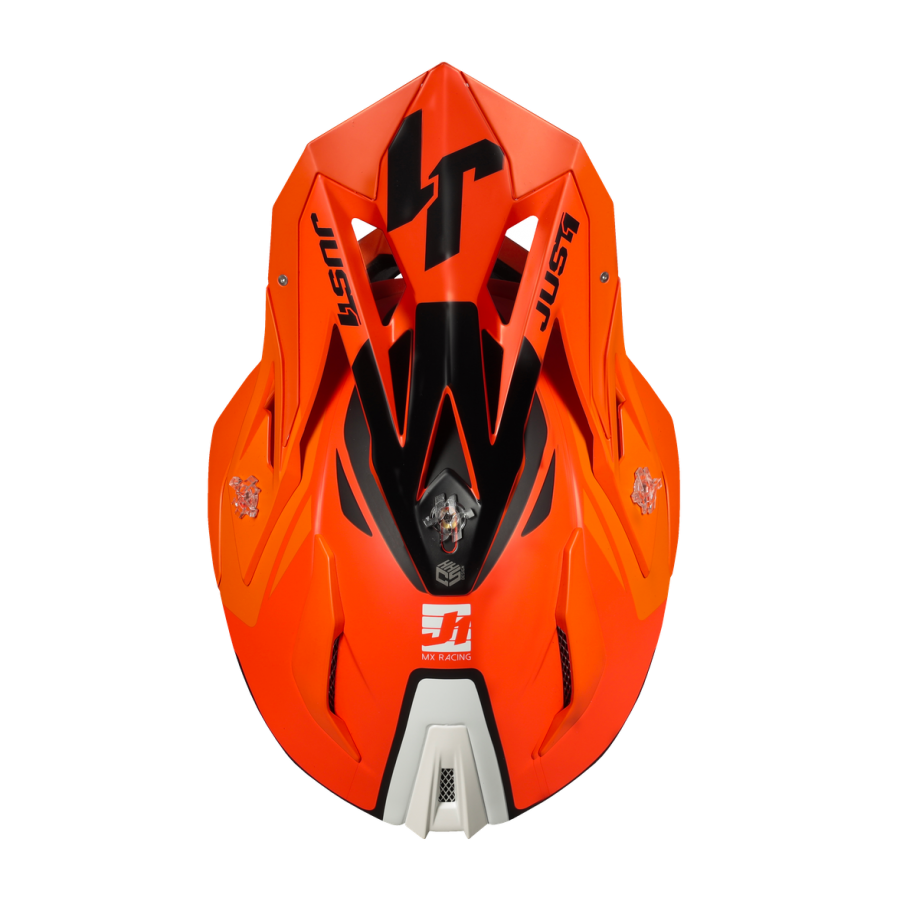 Casco offroad Just1 Racing J18 Pulsar Naranja / Blanco / Negro - Imagen 5