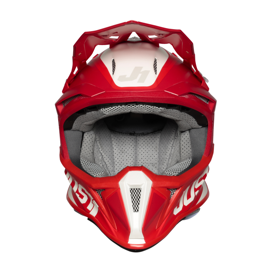 Casco offroad Just1 Racing J18 Pulsar Rojo / Blanco - Imagen 3