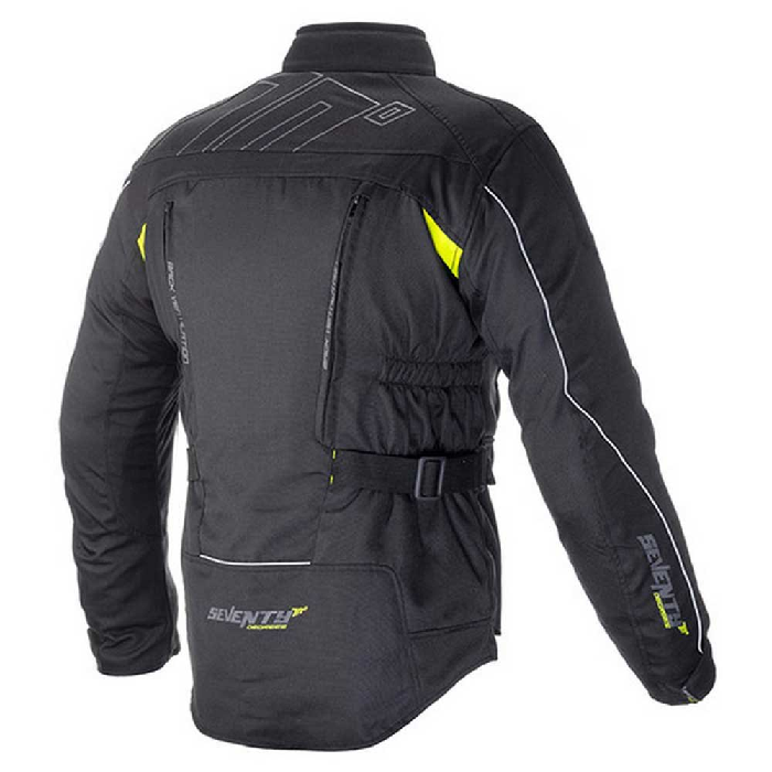 Chaqueta Seventy SD-JT41 invierno Touring Hombre negro / amarillo - Imagen 2