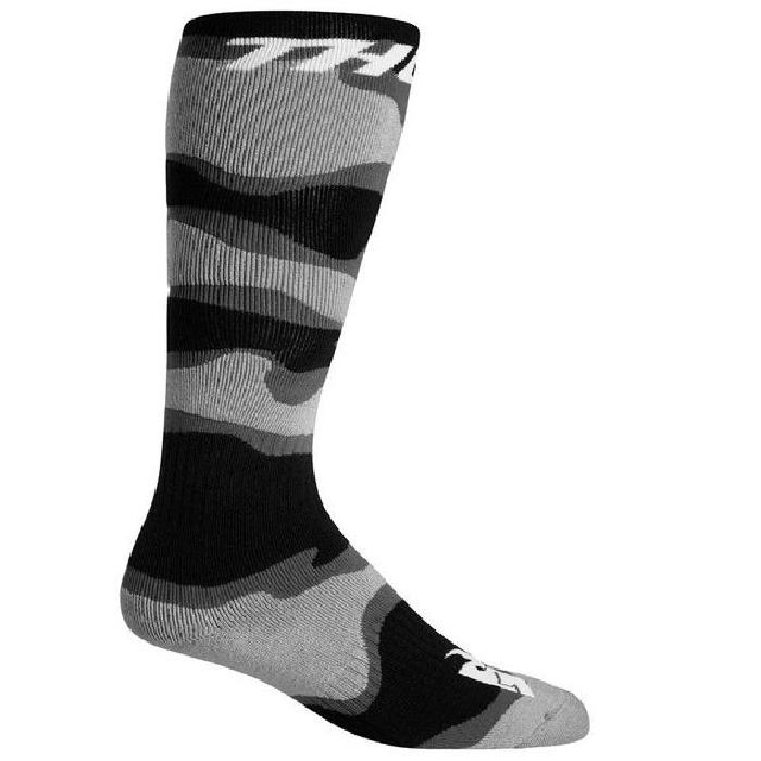 Calcetín Thor Mx Infantil Mx Camuflaje / Gris/ Blanco