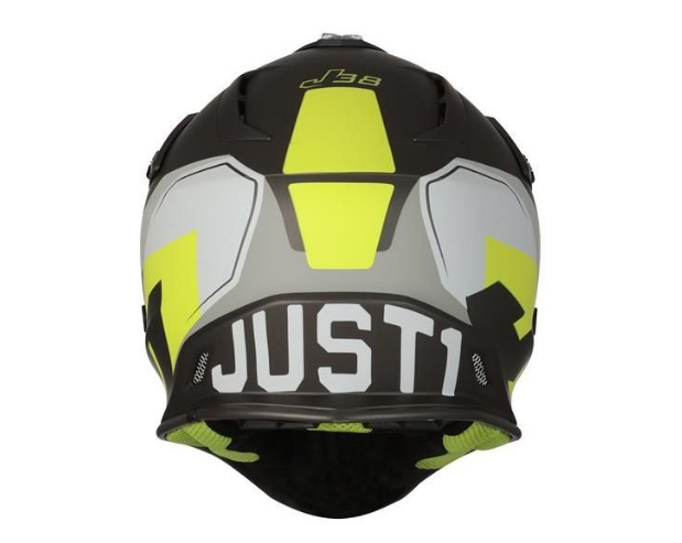 Casco Just1 J38 Korner Amarillo Flúor Titanio - Imagen 2