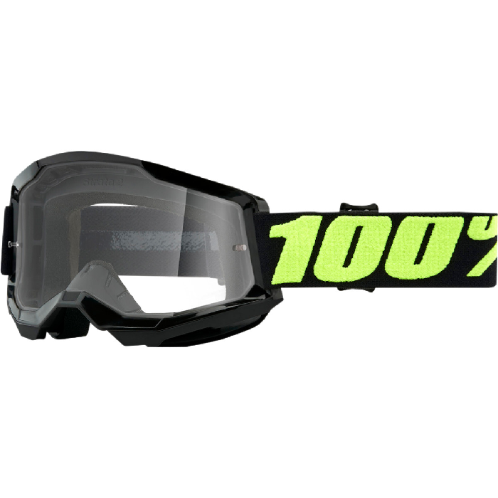 Gafas Offroad 100% STRATA 2 Negro / Amarillo Flúor