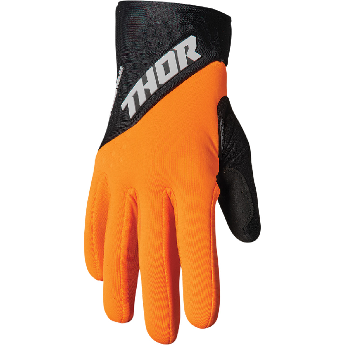 Guantes Thor Mx Spectrum Cold Weather Naranja / Negro