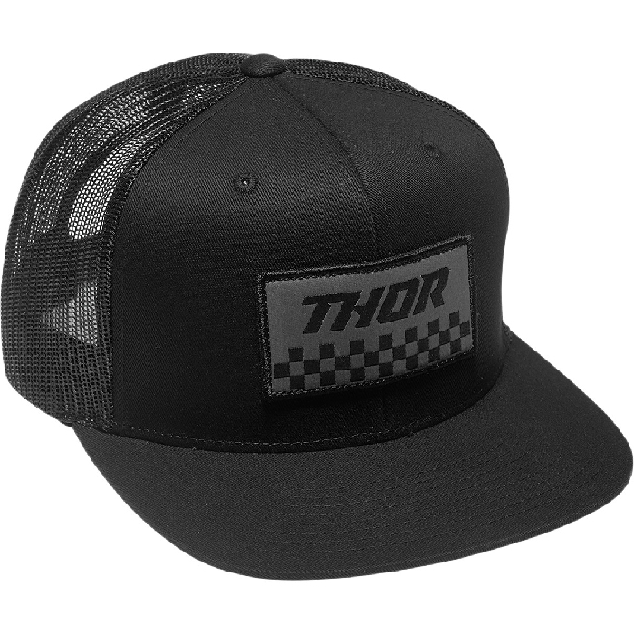 Gorra Thor Mx Checkers Negro / Gris