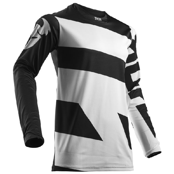 Jersey Thor Mx Pulse Level 2018 Negro/ Blanco Outlet