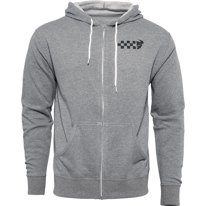 Sudadera con Cremallera Checkers Zip-Up Gris