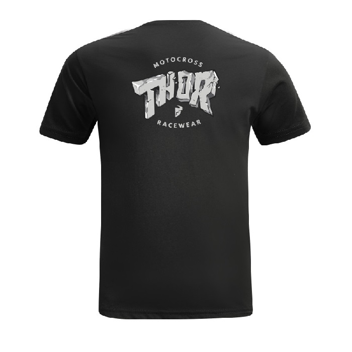 Camiseta Thor Mx Infantil Stone Negra 2023 - Imagen 2