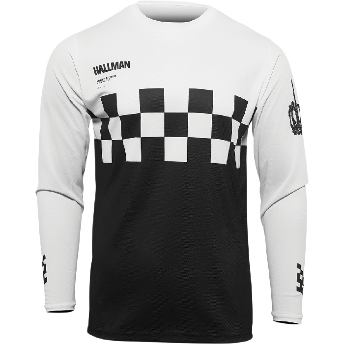 Camiseta Thor-Hallman Differ Cheq Negro/Blanco