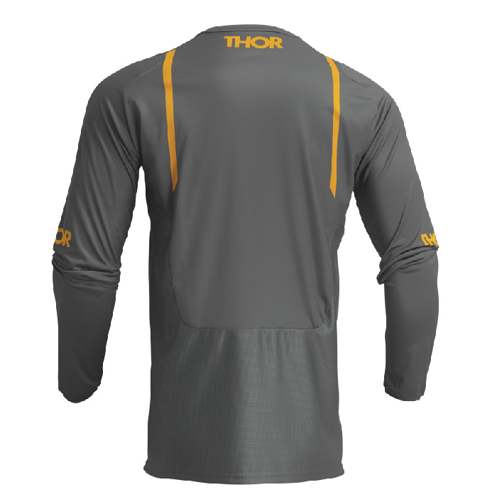 Camiseta Thor Mx 2024 Pulse Mono Gris / Amarillo - Imagen 2