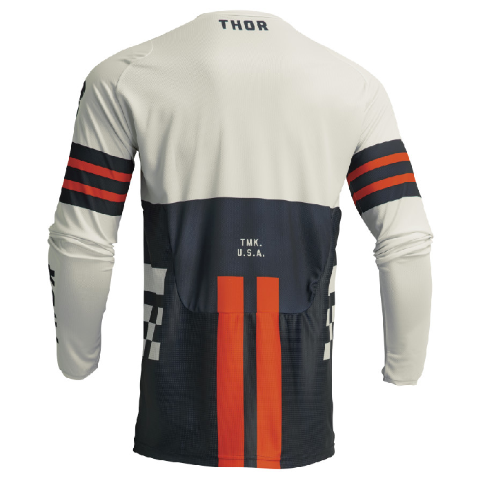 Camiseta Thor Mx 2024 Pulse Combat Azul Marino/ Blanco - Imagen 2