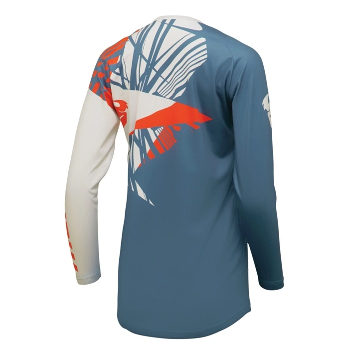 Camiseta Thor Mx 2024 Mujer Sector Split Azul/Blanco - Imagen 2