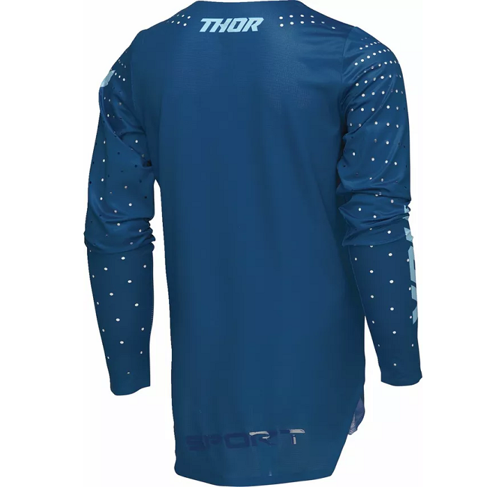 Camiseta Thor MX 2025 Juvenil Sportmode Brave Azul - Imagen 2
