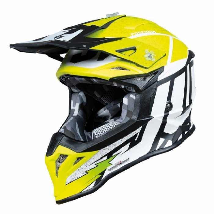 Casco Just1 J39 Poseidon Amarillo Flúor - Imagen 2