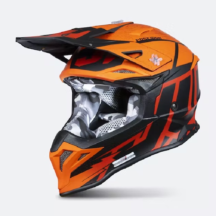 Casco Just1 J39 Poseidon Naranja/ Negro/Rojo - Imagen 2