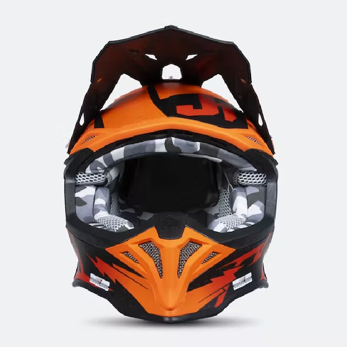 Casco Just1 J39 Poseidon Naranja/ Negro/Rojo - Imagen 3