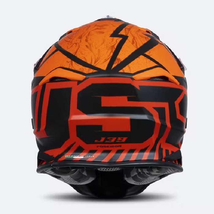 Casco Just1 J39 Poseidon Naranja/ Negro/Rojo - Imagen 4