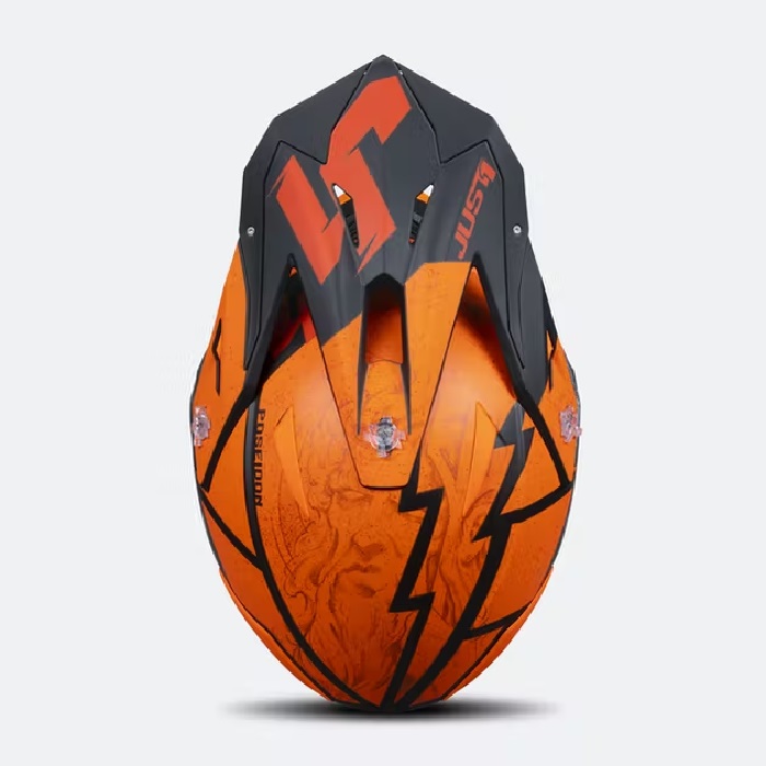 Casco Just1 J39 Poseidon Naranja/ Negro/Rojo - Imagen 5