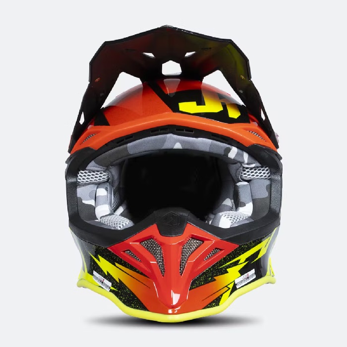 Casco Justt1 J39 Poseidon Negro/Rojo/Amarillo - Imagen 3