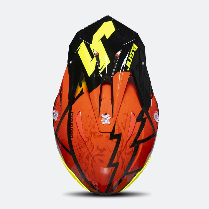 Casco Justt1 J39 Poseidon Negro/Rojo/Amarillo - Imagen 5