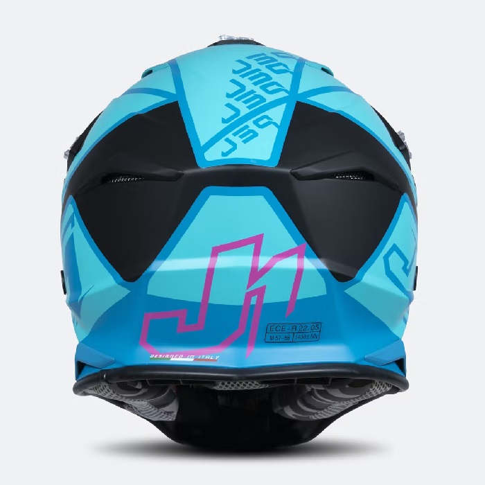 Casco Just1 J39 Thruster Negro/Azul/Fucsia - Imagen 4