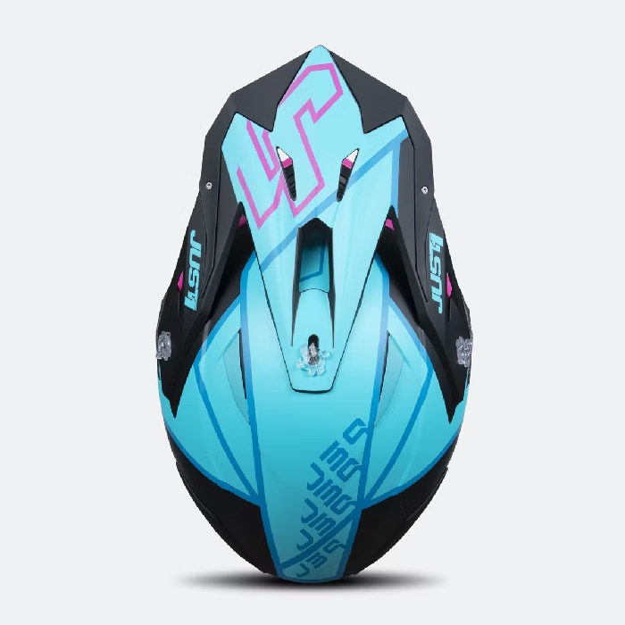 Casco Just1 J39 Thruster Negro/Azul/Fucsia - Imagen 5