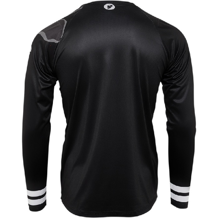 Jersey Thor MTB Manga Larga Assist Banger Negro/Blanco - Imagen 2