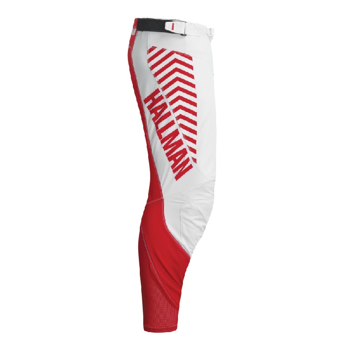 Pantalón Thor Mx Hallman Differ Slice Blanco / Rojo - Imagen 2