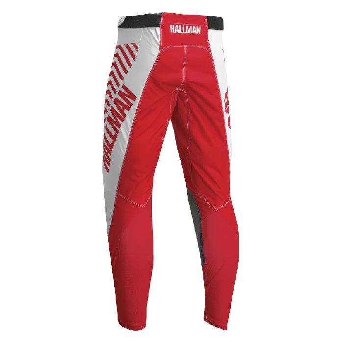 Pantalón Thor Mx Hallman Differ Slice Blanco / Rojo - Imagen 3