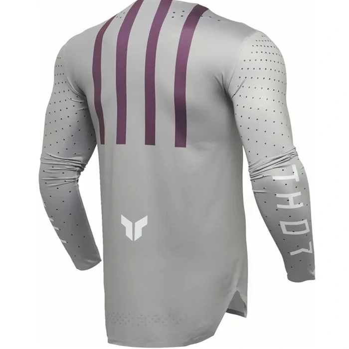 Camiseta Thor Mx Sportmode Flite Gris/Morado - Imagen 2